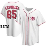 Casey Legumina Youth Cincinnati Reds White Replica Home Jersey