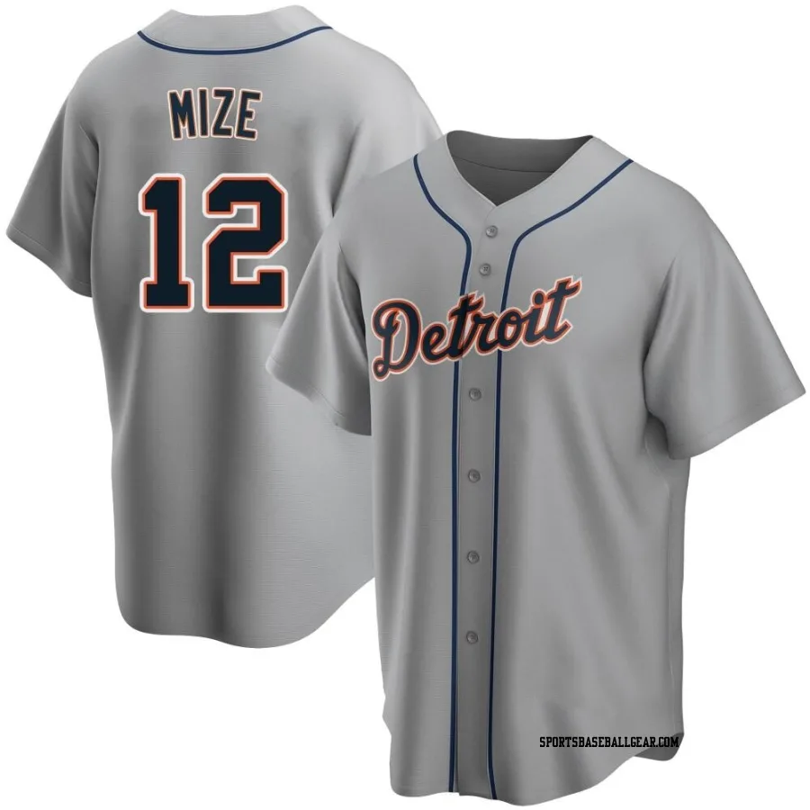 Casey Mize Men's Detroit Tigers Gray Replica Road Jersey