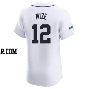 Casey Mize Men's Detroit Tigers White Elite Home Patch Jersey