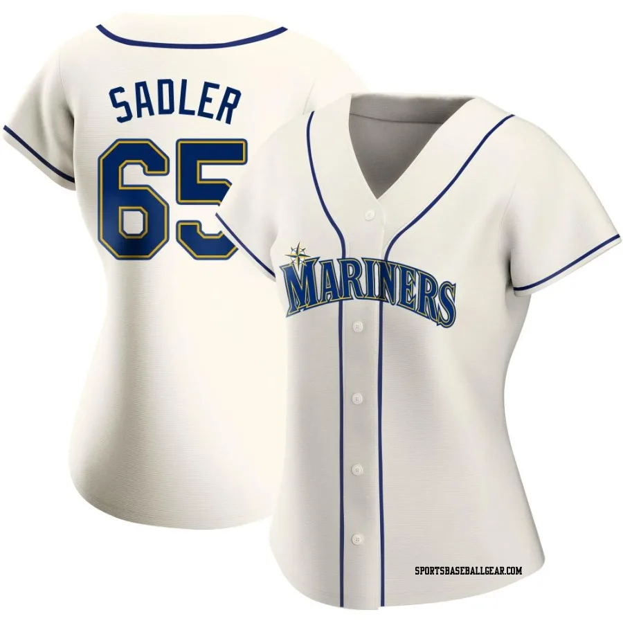 Casey Sadler Women's Seattle Mariners Cream Authentic Alternate Jersey