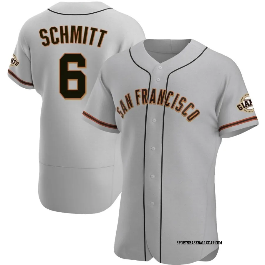 Casey Schmitt Men's San Francisco Giants Gray Authentic Road Jersey