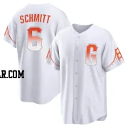 Casey Schmitt Men's San Francisco Giants White Replica 2021 City Connect Jersey