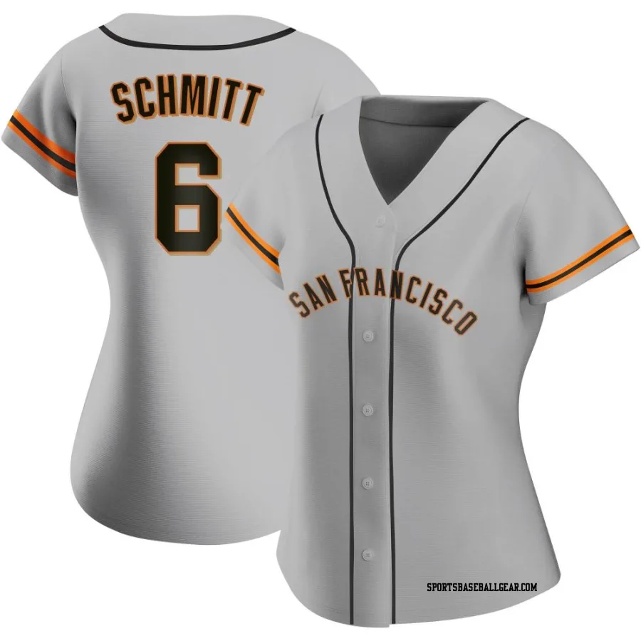 Casey Schmitt Women's San Francisco Giants Gray Authentic Road Jersey