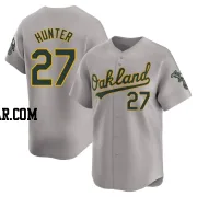 Catfish Hunter Men's Oakland Athletics Gray Limited Away Jersey