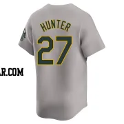 Catfish Hunter Men's Oakland Athletics Gray Limited Away Jersey