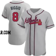 Cavan Biggio Men's Atlanta Braves Gray Authentic Road Jersey