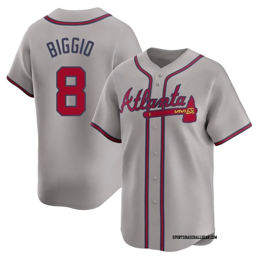 Cavan Biggio Men's Atlanta Braves Gray Limited Away Jersey