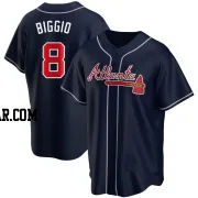 Cavan Biggio Men's Atlanta Braves Navy Replica Alternate Jersey