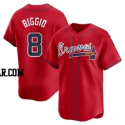 Cavan Biggio Men's Atlanta Braves Red Limited Alternate Jersey