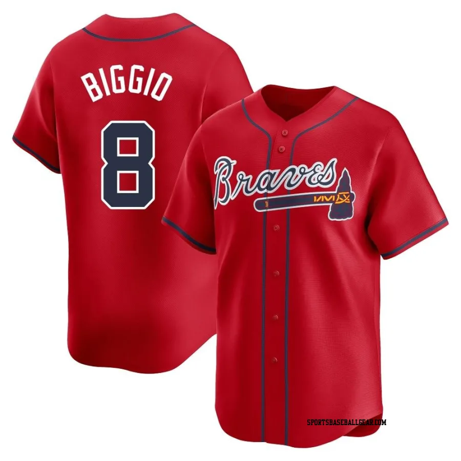 Cavan Biggio Men's Atlanta Braves Red Limited Alternate Jersey