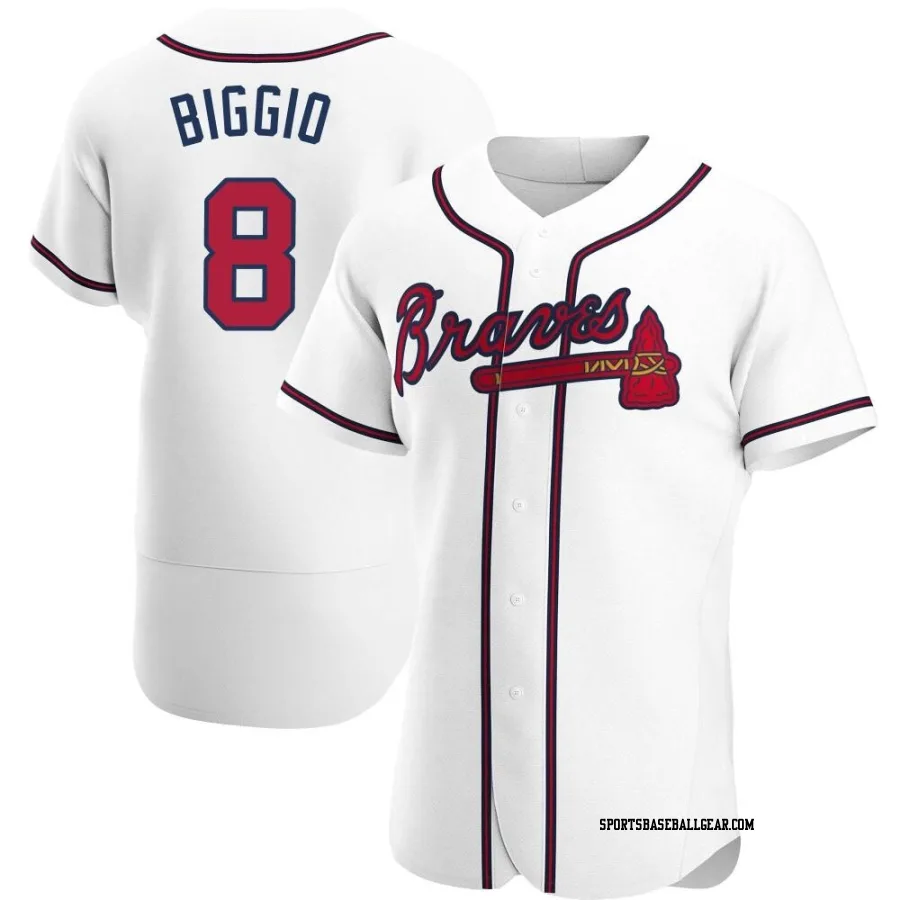 Cavan Biggio Men's Atlanta Braves White Authentic Home Jersey