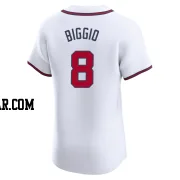 Cavan Biggio Men's Atlanta Braves White Elite Home Jersey