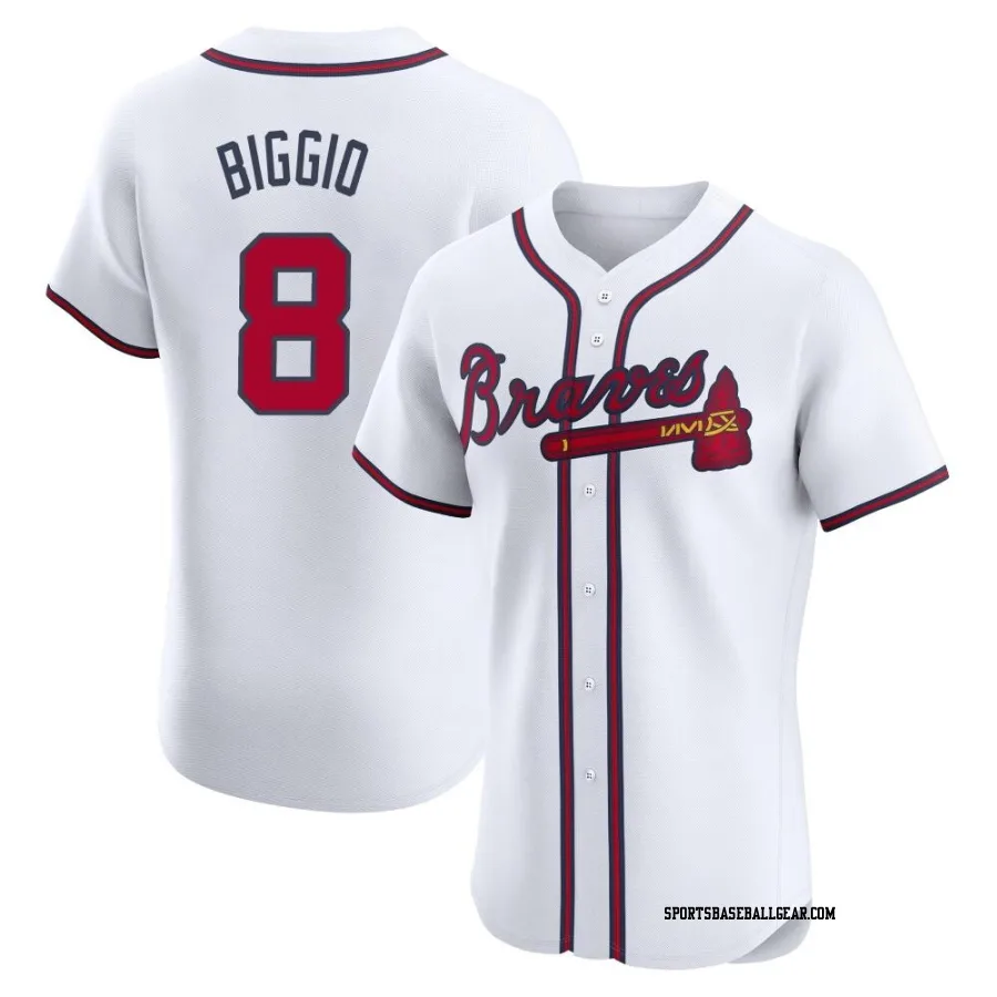 Cavan Biggio Men's Atlanta Braves White Elite Home Jersey