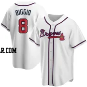 Cavan Biggio Men's Atlanta Braves White Replica Home Jersey