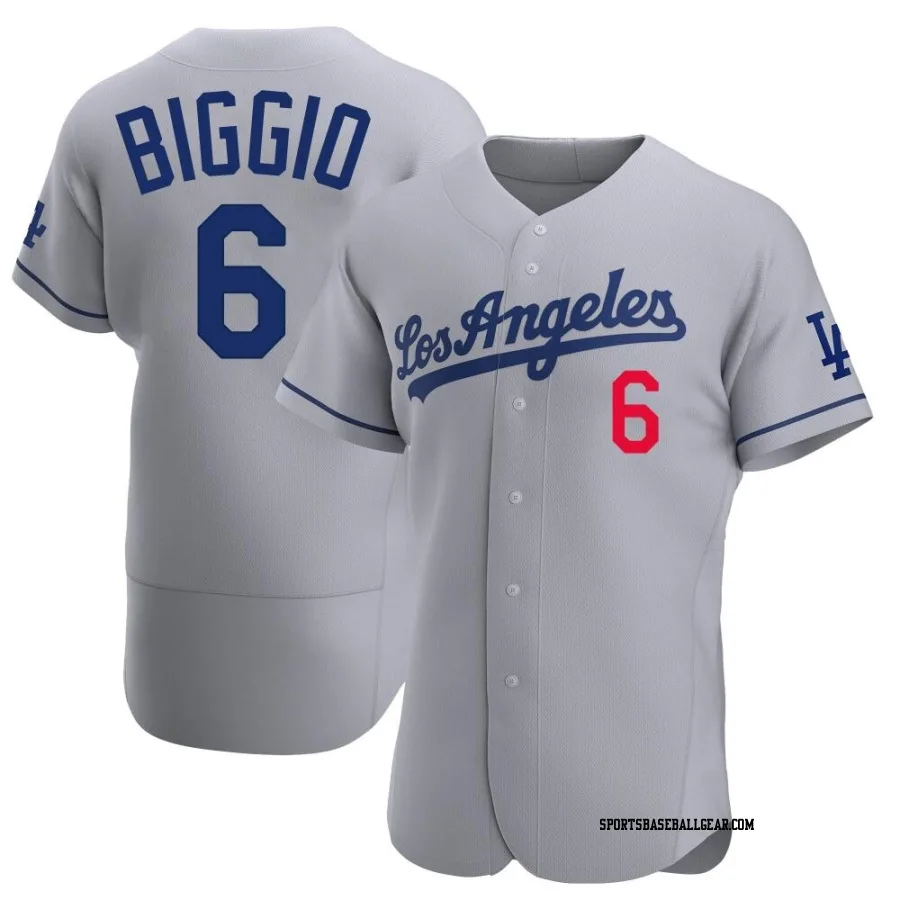 Cavan Biggio Men's Los Angeles Dodgers Gray Authentic Away Jersey