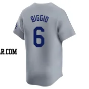 Cavan Biggio Men's Los Angeles Dodgers Gray Limited Away Jersey