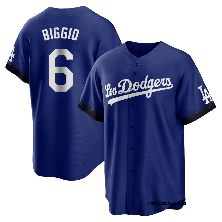 Cavan Biggio Men's Los Angeles Dodgers Royal Replica 2021 City Connect Jersey