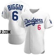 Cavan Biggio Men's Los Angeles Dodgers White Authentic Home Jersey