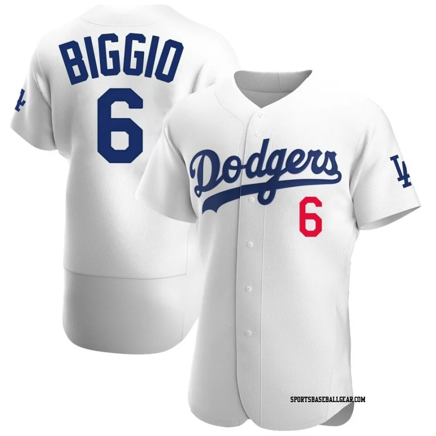 Cavan Biggio Men's Los Angeles Dodgers White Authentic Home Jersey