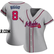 Cavan Biggio Women's Atlanta Braves Gray Authentic Road Jersey