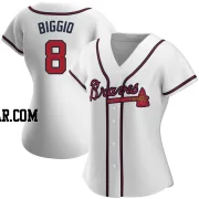 Cavan Biggio Women's Atlanta Braves White Authentic Home Jersey