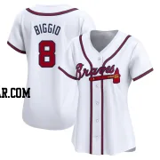 Cavan Biggio Women's Atlanta Braves White Limited Home Jersey