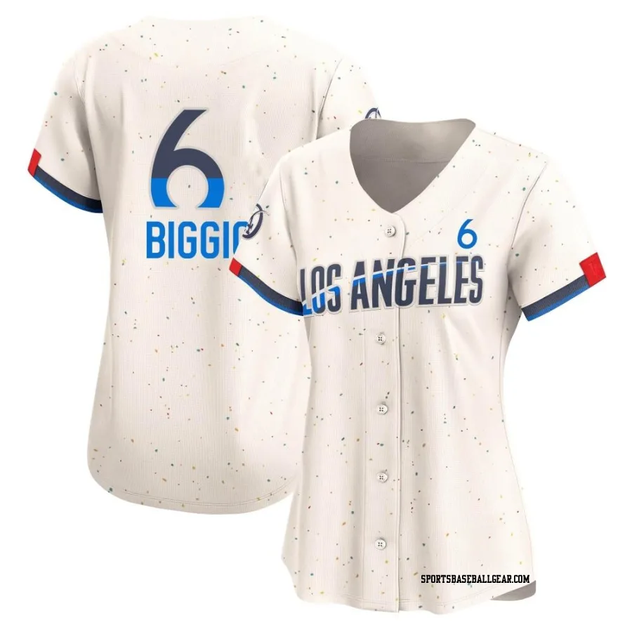 Cavan Biggio Women's Los Angeles Dodgers Cream Limited 2024 City Connect Jersey