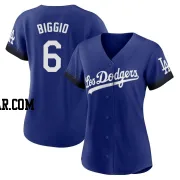 Cavan Biggio Women's Los Angeles Dodgers Royal Replica 2021 City Connect Jersey