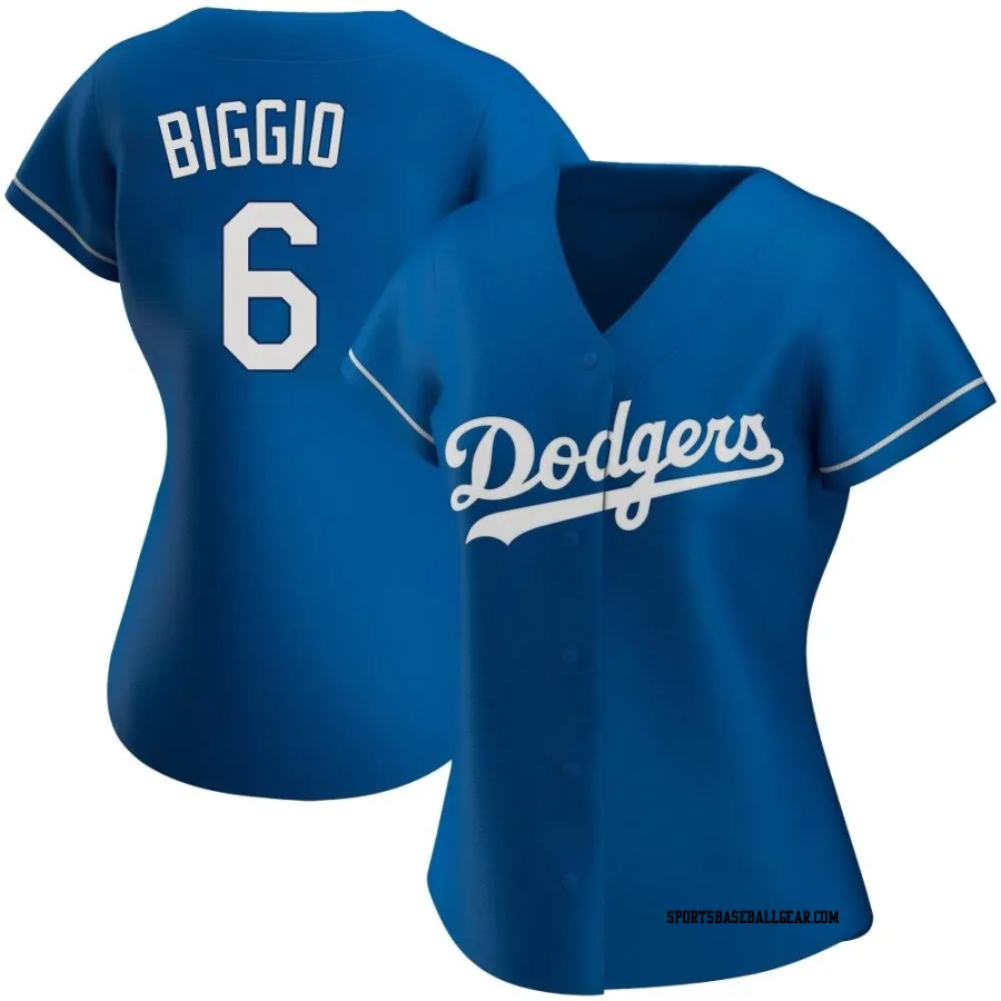 Cavan Biggio Women's Los Angeles Dodgers Royal Replica Alternate Jersey