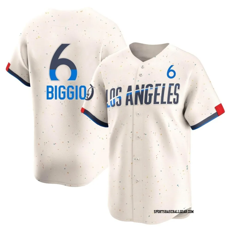 Cavan Biggio Youth Los Angeles Dodgers Cream Limited 2024 City Connect Jersey