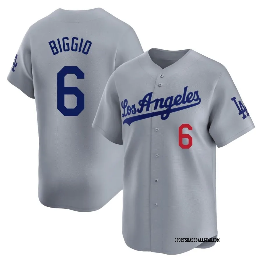 Cavan Biggio Youth Los Angeles Dodgers Gray Limited Away Jersey