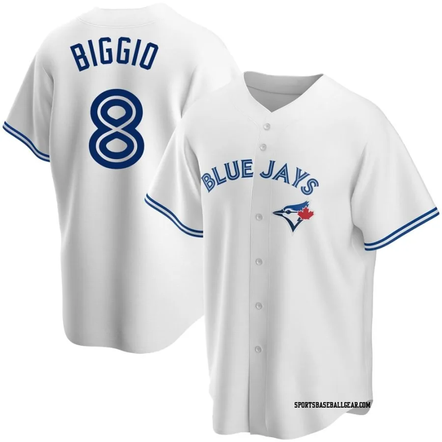 Cavan Biggio Youth Toronto Blue Jays White Replica Home Jersey