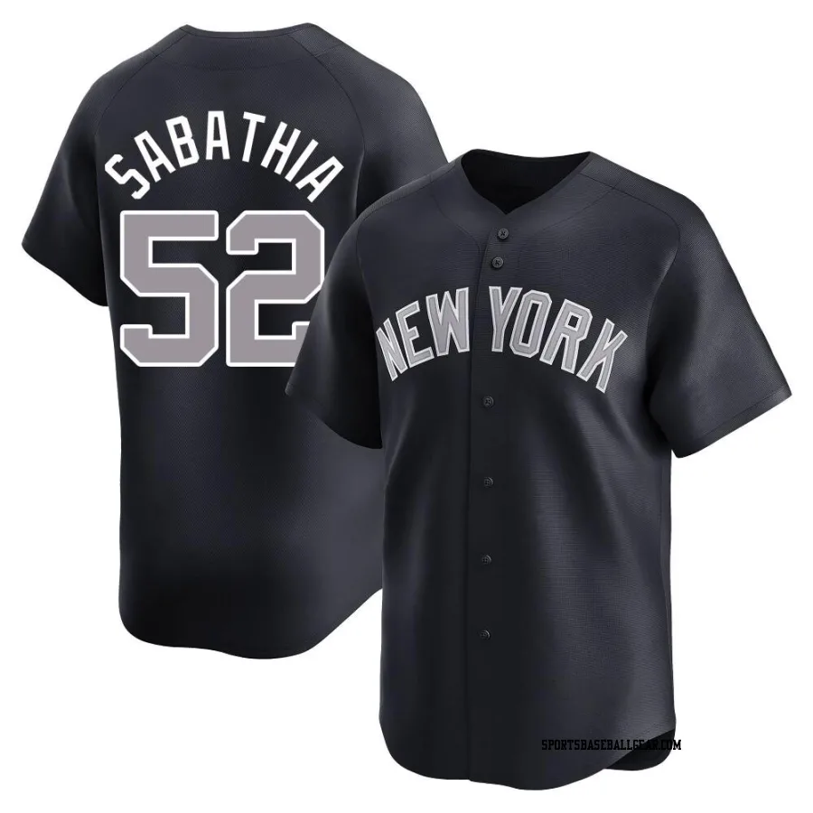 CC Sabathia Youth New York Yankees Navy Limited Alternate Jersey