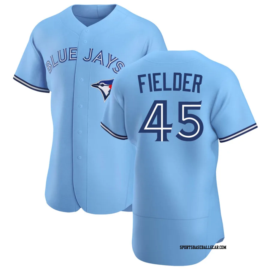 Cecil Fielder Men's Toronto Blue Jays Blue Authentic Powder Alternate Jersey