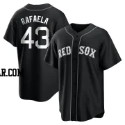 Ceddanne Rafaela Men's Boston Red Sox Black/White Replica Jersey