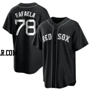 Ceddanne Rafaela Men's Boston Red Sox Black/White Replica Jersey