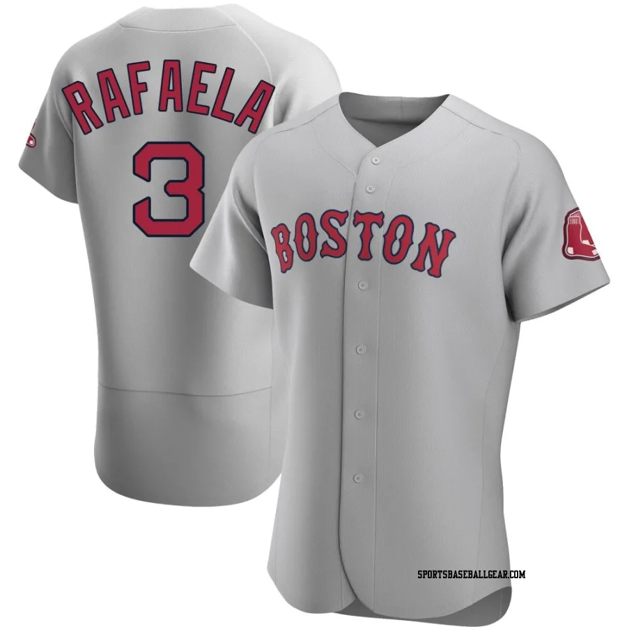 Ceddanne Rafaela Men's Boston Red Sox Gray Authentic Road Jersey