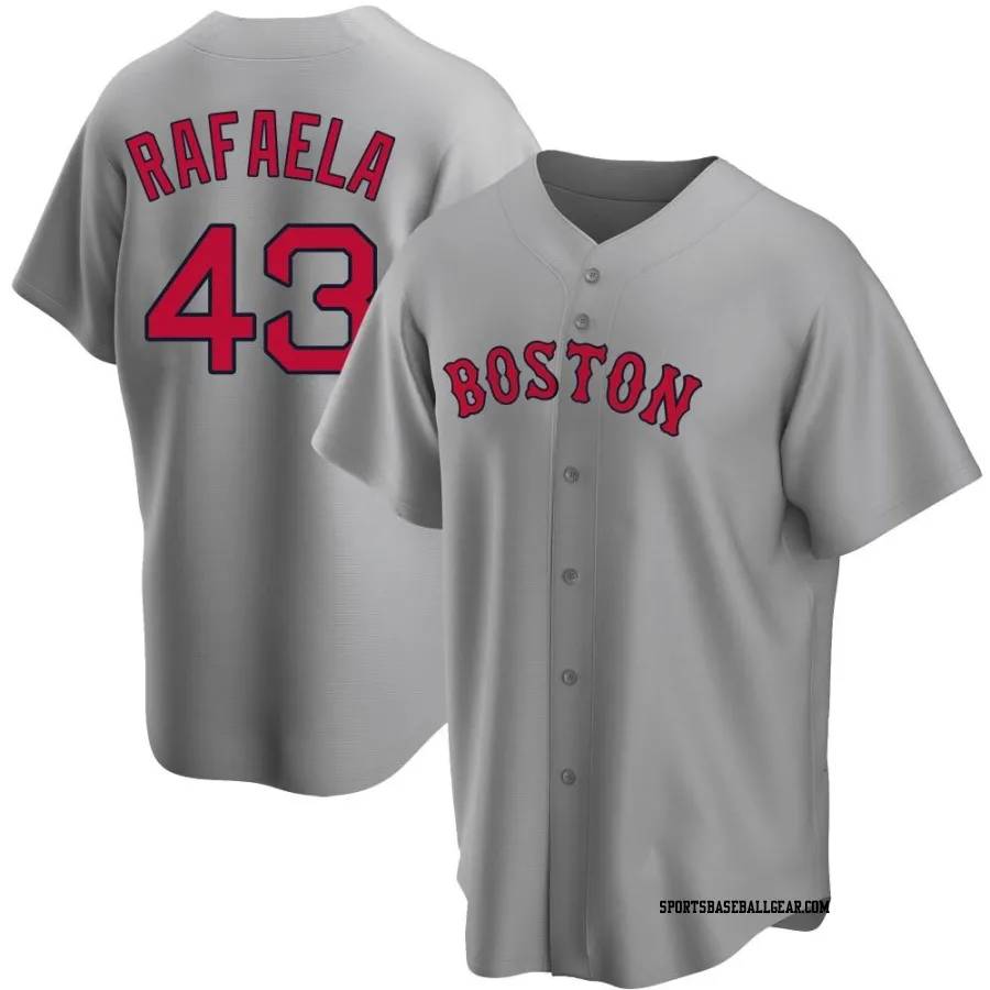 Ceddanne Rafaela Men's Boston Red Sox Gray Replica Road Jersey