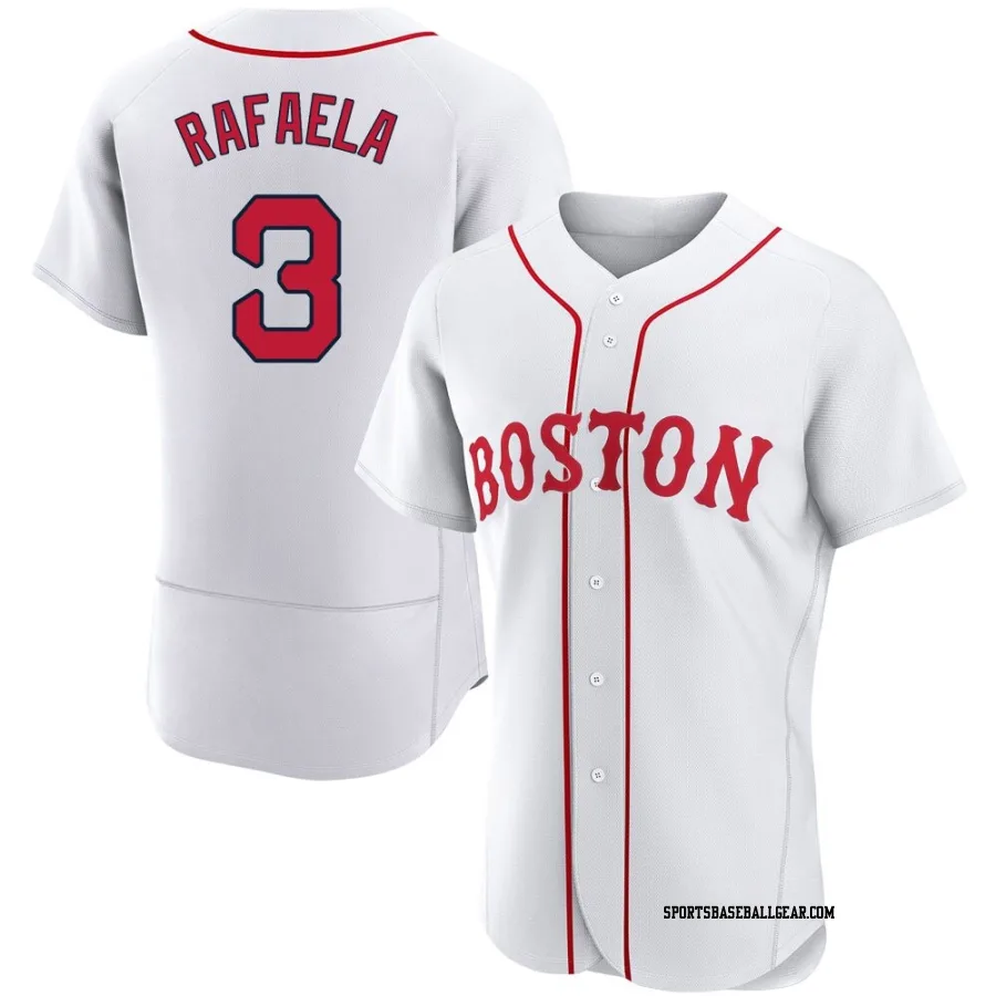 Ceddanne Rafaela Men's Boston Red Sox White Authentic 2021 Patriots' Day Jersey