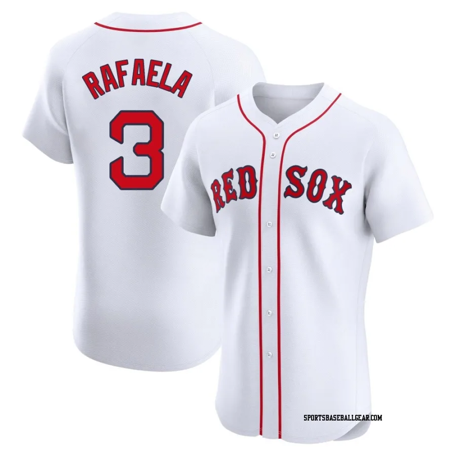 Ceddanne Rafaela Men's Boston Red Sox White Elite Home Jersey