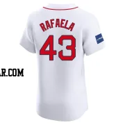 Ceddanne Rafaela Men's Boston Red Sox White Elite Home Patch Jersey