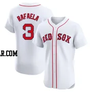 Ceddanne Rafaela Men's Boston Red Sox White Elite Home Patch Jersey