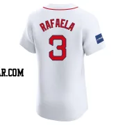 Ceddanne Rafaela Men's Boston Red Sox White Elite Home Patch Jersey