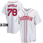 Ceddanne Rafaela Men's Boston Red Sox White Replica 2021 Patriots' Day Jersey