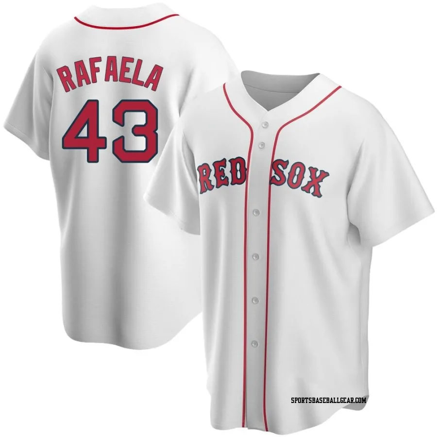 Ceddanne Rafaela Men's Boston Red Sox White Replica Home Jersey