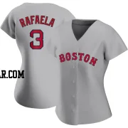 Ceddanne Rafaela Women's Boston Red Sox Gray Authentic Road Jersey