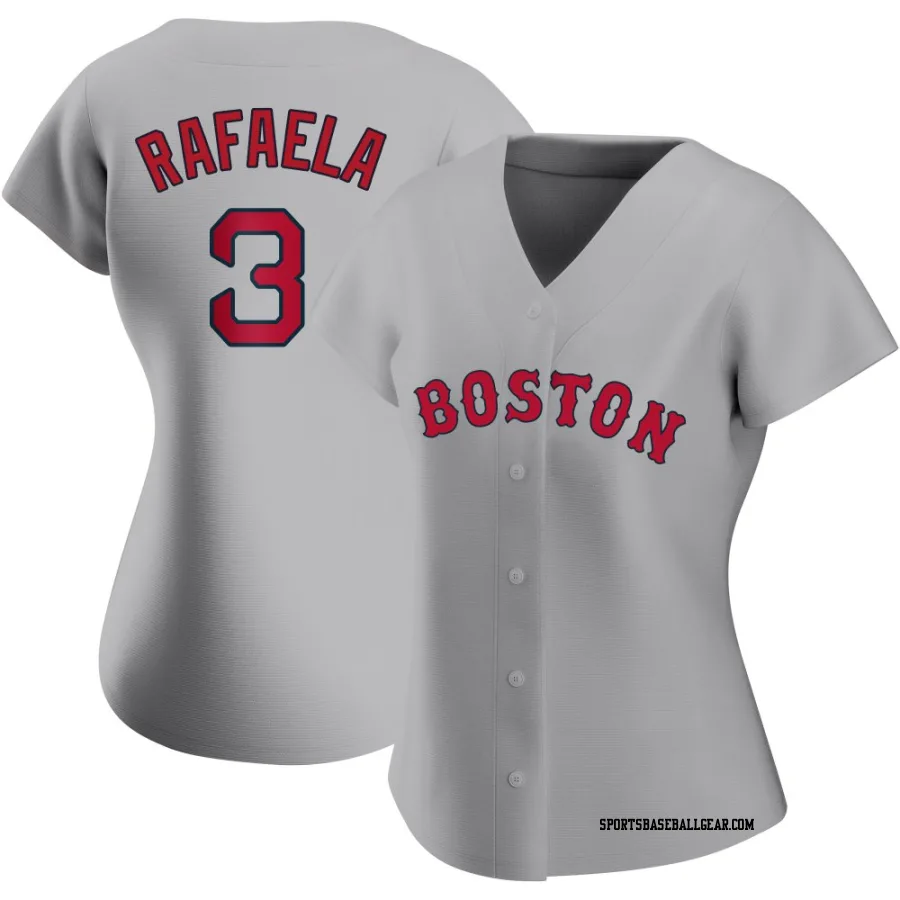 Ceddanne Rafaela Women's Boston Red Sox Gray Authentic Road Jersey