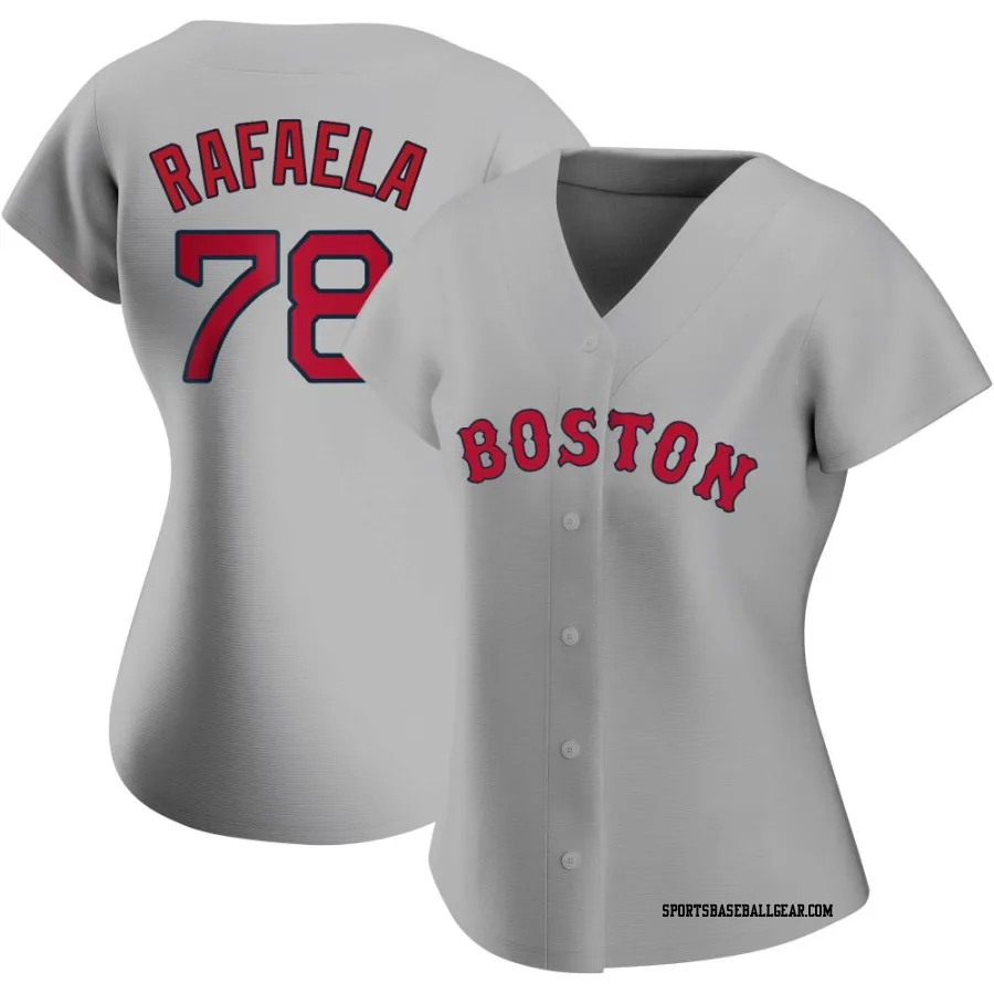 Ceddanne Rafaela Women's Boston Red Sox Gray Authentic Road Jersey