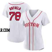 Ceddanne Rafaela Women's Boston Red Sox White Authentic 2021 Patriots' Day Jersey