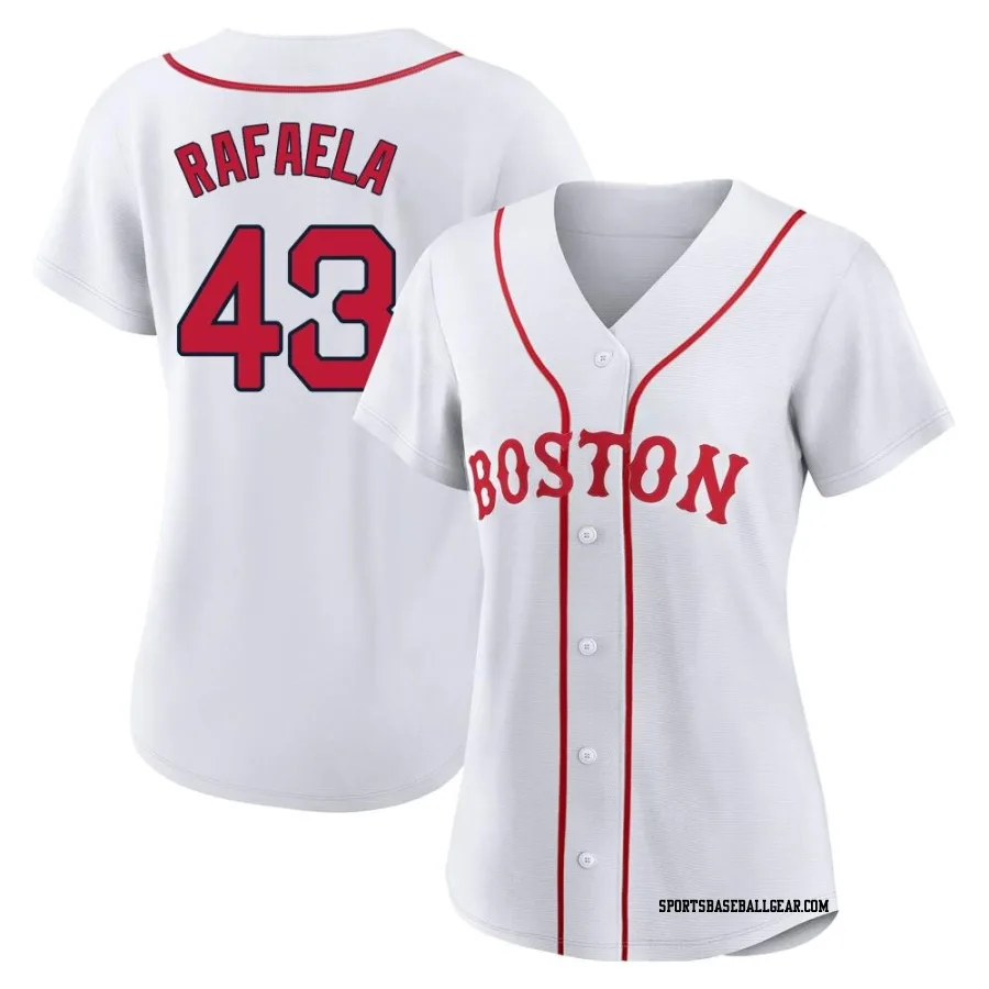 Ceddanne Rafaela Women's Boston Red Sox White Authentic 2021 Patriots' Day Jersey